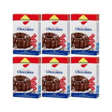 Imagem de Kit 6 mistura para bolo diet zero lactose chocolate 150g lowçucar