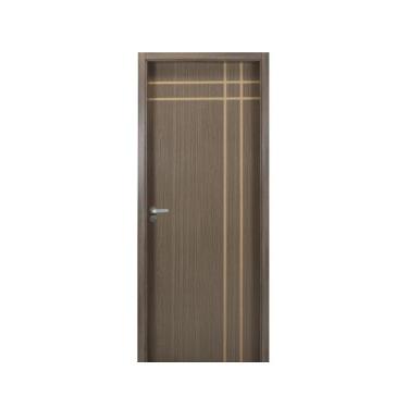 Imagem de Kit Porta de Madeira Decorada 215x84cm com Batente de MDF Ultra 12cm M