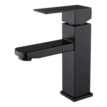 Imagem de Torneira Banheiro Monocomando Aço Inox304 Acaba. Fosco PRETA - GENERIC