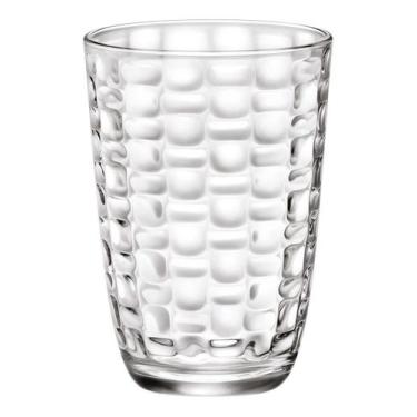 Imagem de Copo Mat Bormioli Rocco 12x8x8cm Vidro Transparente 390ml 6pçs Bebidas