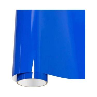 Imagem de Filme Vinílico PET Azul Safira Ultra Brilhante Para Envelopamento Auto
