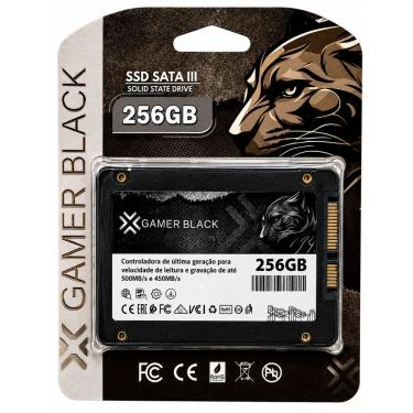 Imagem de SSD Gamer Black 256GB 2.5 SATA III 6Gb-s para Desktops e Notebooks Funcionamento Silencioso Maior Resistencia a Impactos