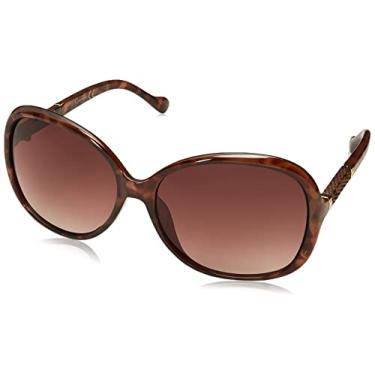 Imagem de Jessica Simpson Óculos de sol femininos J5393 atemporais e elegantes vintage ovais, Tartaruga, 61 mm