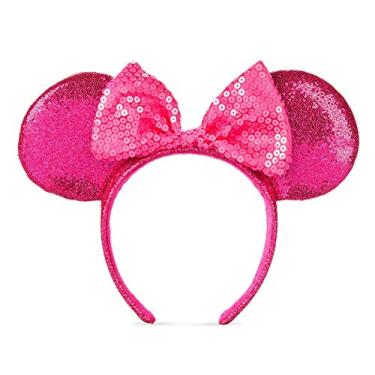 Imagem de Disney Minnie Mouse Faixa de cabeça com glitter e lantejoulas imaginação rosa