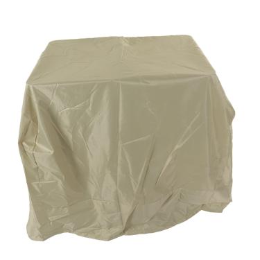 Imagem de Capa de arremesso de neve, durável, impermeável, resistente, para todos os climas, revestido de prata 210D, capa de soprador de neve com cordão elástico na parte inferior, tamanho universal serve na maioria dos sopradores de neve elétricos (bege)