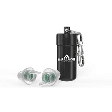 Imagem de Supearior - tampões de ouvido de alta fidelidade, plugues de ouvido para concerto e músicos, plugues de ouvido reutilizáveis para proteção auditiva