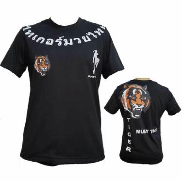 Imagem de Camisa Camiseta Thailand Tiger Muay Thai - Preta - Duelo Fight