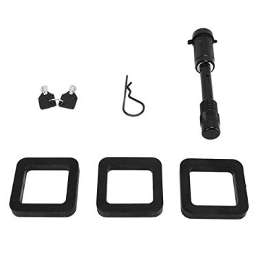 Imagem de Bloqueio do Receptor de Reboque, Pino de Travamento do Engate de Reboque de 5/8 pol. Com Cobertura de Borracha à Prova de Poeira e Superfícies Pintadas para Trailers de Caminhão RV