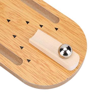 Imagem de Shanrya Mini brinquedo de boliche, mini conjunto de boliche de madeira + metal 295 × 100 mm, leve e portátil para liberar o estresse para matar o tempo