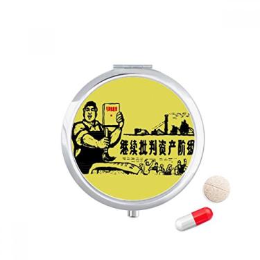 Imagem de Worker Camponesa Chinesa Red Revolution Caixa de armazenamento de remédios