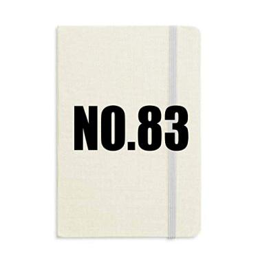 Imagem de Lucky No. 83 Caderno com nome de números, capa dura para diário clássico A5 presente