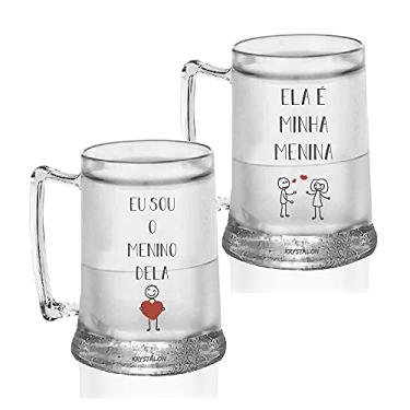 Imagem de Kit 2 Canecas Gel Personalizadas Casal - Para Dia dos Namorados