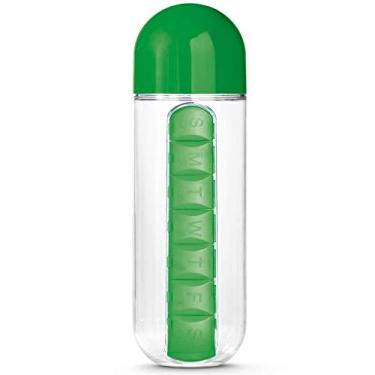 Imagem de Squeeze 600ml com Porta Comprimidos TopGet Verde