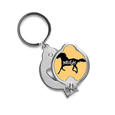 Imagem de Cortador de unhas Mustang Running Dash Neigh Finger Nail Clippers Tesoura de aço inoxidável