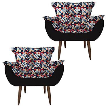 Imagem de Kit 2 Poltrona Decorativa Perola Quarto, Sala, Recepção, Área Gourmet