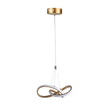 Imagem de Lustre Pendente Taschibra Dubai 15W Led 25cm Luz Quente 3000K Bivolt Ouro