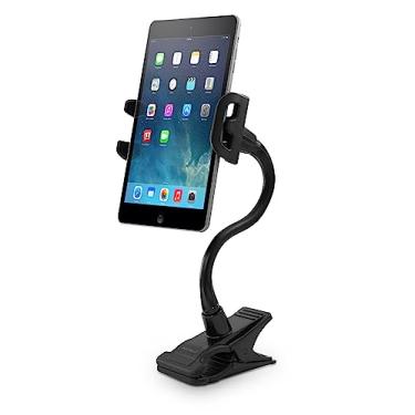 Imagem de Macally Suporte de Mesa para Tablets e Smartphones - Compatível com iPad Air/Mini, iPhone XS/XS Max/XR/X 8 Plus, Moto e Nintendo Switch - Suporte Giratório 360° e Ajustável