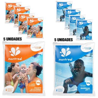 Imagem de Barrilha Elevador de PH 2KG + Decantador Sulfato de Alumínio 2KG MONTREAL