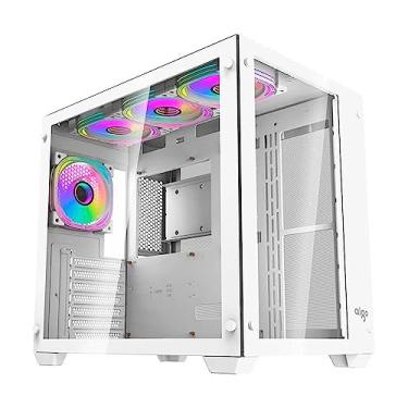 Imagem de Gabinete Gamer Aigo Darkflash C285 | ARGB | Mid-Tower | Lateral de Vidro | Com 4 Fans | Branco | C285-WH-4F