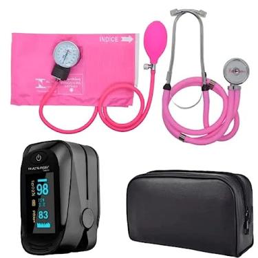 Imagem de Kit Academico Premium Para Fisoterapeuta Com Oximetro… (ROSA)