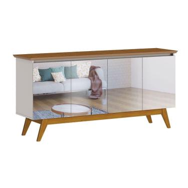 Imagem de Buffet Classic 4Pts 1.8 - Off White/Freijó - Espelhado