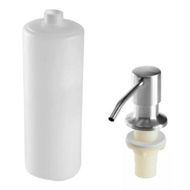 Imagem de Dispenser De Detergente De Embutir Em Aço Inox 304 Cozinha