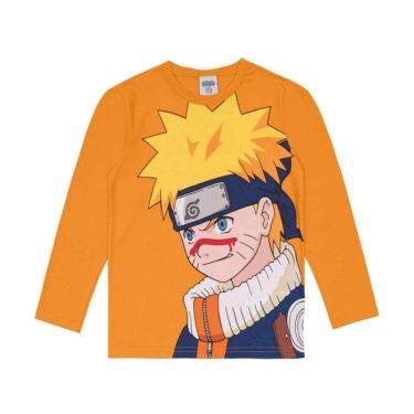 Imagem de Brandili Camiseta Malha Naruto Laranja