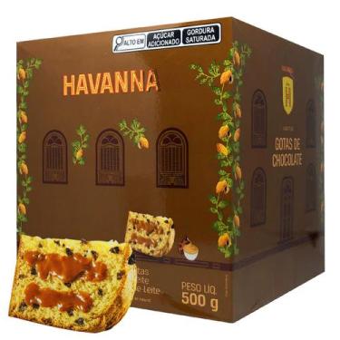 Imagem de Panetone Havanna Gotas Chocolate Doce De Leite 500G Cartucho