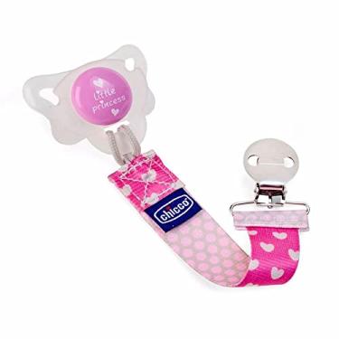 Imagem de Chicco Prendedor De Chupeta Fashion Clip Girl Rosa