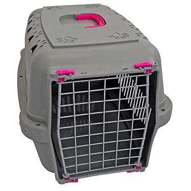 Imagem de Caixa De Transporte Pet N 2 Para Cães e Gatos Durapets Neon Cor:Rosa