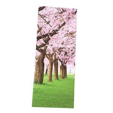 Imagem de Gadpiparty adesivo de porta animal estante adesivos mural da porta decalque de parede de cerejeira Perolizado adesivo de parede inventar decalques de parede 3d Árvore de cereja