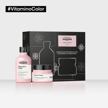 Imagem de Kit Coffret Vitamino Color Shampoo 300 Ml + Mascara 250 Gr - Loreal