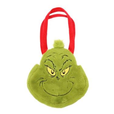 Imagem de Bioworld Sacola de pelúcia 3D Grinch com alça suspensa, Multicolorido., OSFA