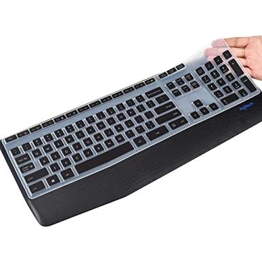 Imagem de CaseBuy Capa para teclado compatível com teclado sem fio Logitech MK345, acessórios Logitech MK345, protetor de teclado MK345, preto