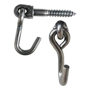 Imagem de Gancho De Rede Rosca Rosquear Armador 150 Kg Tarza 2 Peças