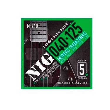 Imagem de Encordoamento Contrabaixo. 040/ .125 - 5 Cordas Nig - Escala Longa N710 [F108]