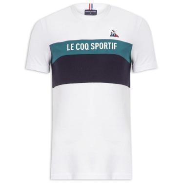 Imagem de Camiseta Saison II Tee SS N.2 Branco e Azul - Le Coq Sportif-Unissex