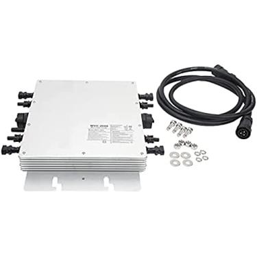 Imagem de Microinversor de rede solar de 2.000 W, identificação automática 120 V / 230 V, IP65 à prova d'água, 48-51 Hz / 58-61 Hz, monitor de APP, conversor de energia solar conectado ao painel solar