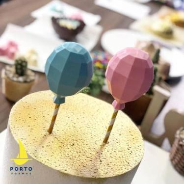 Imagem de Forma De Acetato Com Silicone Topo De Bolo Bexiga Facetada Cód 1200 Porto Formas