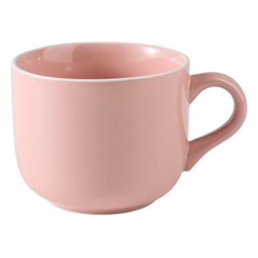 Imagem de CROMIITSM Caneca de café de porcelana extragrande de 652 g, copo de café da manhã e tigela de sopa, segura para micro-ondas e lava-louças, caneca grande jumbo com alça