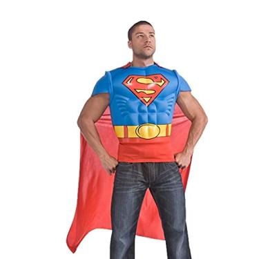 Imagem de Fantasia Superman Muscle Chest Top com capa, Vermelho/azul, Tamanho Único