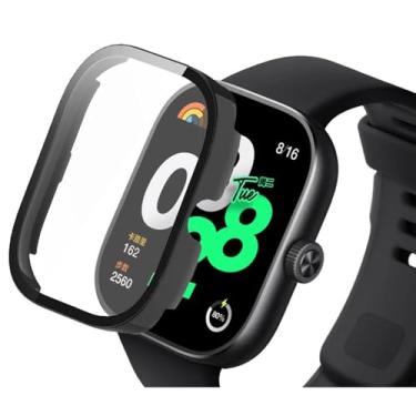 Imagem de Capa Case Bumper Preto Com Proteção de Tela para Xiaomi Redmi Watch 4