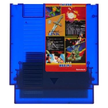 Imagem de Retrotech Super 852 in 1 Multi Game Cartridge for NES Game Console - Transparent Blue