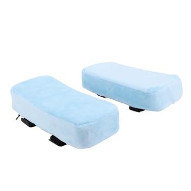 Imagem de Almofadas de Apoio de Braço para Cadeira de Escritório de Espuma Viscoelástica, Capas de Descanso para Braço de Cadeira de Jogos Com Tecido Macio para Cotovelos, Antebraços, (Azul)