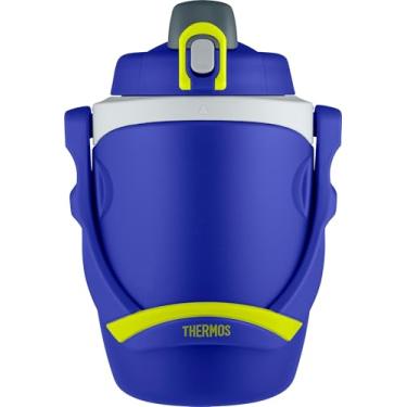 Imagem de Thermos Garrafa de hidratação isolada de espuma de 1,8 L, azul