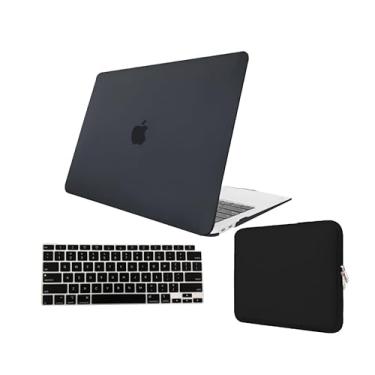 Imagem de Kit Case Para Macbook PRO 13 Polegadas A1278 com Drive de CD/DVD + Película de Teclado + Capa Neoprene (Preto Fosco)