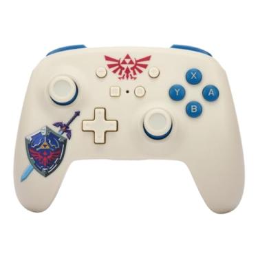 Imagem de PowerA Wireless Nintendo Switch Controller - Legend of Zelda Sworn Protector, tears of the kingdom, AA Battery Powered (Battery Included), Pro Controller for Switch, Advanced Gaming Buttons,