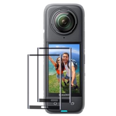 Imagem de CYNOVA Protetor de tela Insta 360 X4 para acessórios Insta360 X4, película de vidro temperado Ultra HD para câmera insta360 X4, dureza 9H, resistente a arranhões, pacote com 2