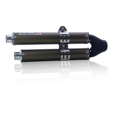 Imagem de Escape / Ponteira Coyote Competition Duplo em Alumínio Colorido (Anodi