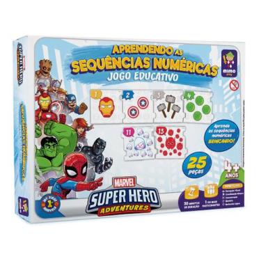 Imagem de Jogo Aprendendo as Sequências Numéricas - Marvel Super Hero Adventures